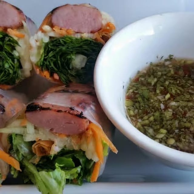 BBQ Pork Sausage Spring Rolls (2).